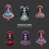 Mexican Dolls La Catrina PNG Clipart Collection - 43 PNG, Sugar Skull Graphics, Día de los Muertos Printable, Commercial use, Digital Download