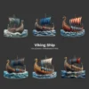 Viking Ship PNG Clipart Collection - 42 PNG, Historic Norse Graphics, History Enthusiasts Printable, Commercial use, Digital Download