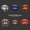 Printed Dripping Lips PNG Clipart Collection - 40 PNG, Insect Graphics, Bird Print Kiss Printable, Commercial use, Digital Download