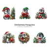 Christmas Penguins PNG Clipart Collection - 40 PNG, Holiday Penguin Graphics, X-mas Printable, Commercial use, Digital Download