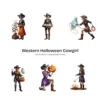 Western Halloween Cowgirl Skeleton PNG Clipart Collection - 40 PNG, Gothic Graphics, Pumpkins Printable, Commercial use, Digital download
