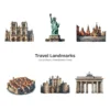 Travel Landmarks (P-2) PNG Clipart Collection - 40 PNG, World Monuments Graphics, Famous Places Printables, Commercial use, Digital download