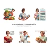 Funny Retro Housewife PNG Clipart Collection - 42 PNG, Sarcastic Quotes Graphics, Sassy Mom Printable, Commercial use, Digital download