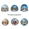 Christmas Landscapes (P-2) PNG Clipart Collection - 40 PNG, Festive Graphics, Festive Scene Printable, Commercial use, Digital Download