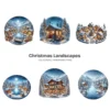 Christmas Landscapes (P-3) PNG Clipart Collection - 40 PNG, Festive Graphics, Festive Scene Printable, Commercial use, Digital Download