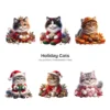 Holiday Cats PNG Clipart Collection - 40 PNG, Festive Animal Graphics, Christmas Printable, Commercial use, Digital Download