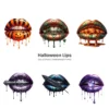 Halloween Lips PNG Clipart Collection - 41 PNG, Funny Halloween Graphics, Spooky Kiss Printable, Commercial use, Digital Download