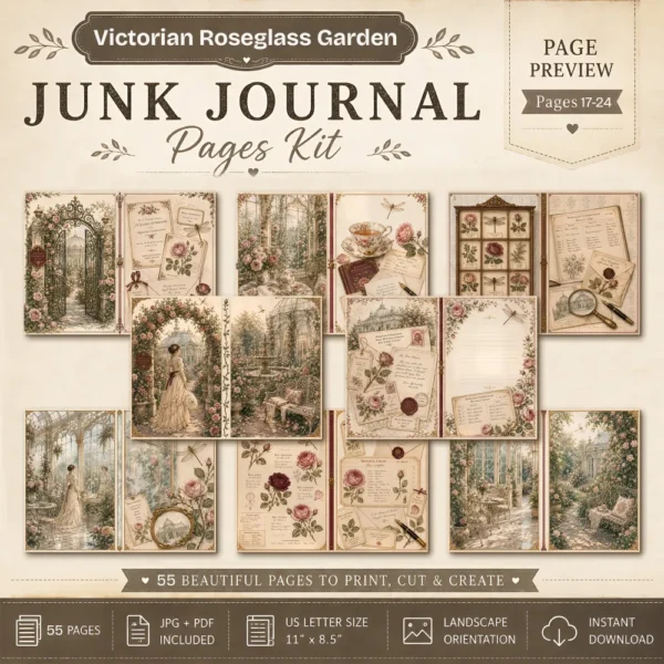 The Cartographers Expedition Junk Journal Pages - The Explorers Field Notes Ephemera, Vintage Adventure Ephemera, Digital Download