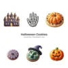 Halloween Cookies PNG Clipart Collection - 40 PNG, Spooky Treat Graphics, Sweetly Spooky, Party Printables, Commercial use, Digital download