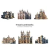 Travel Landmarks (P-2) PNG Clipart Collection - 40 PNG, World Monuments Graphics, Famous Places Printables, Commercial use, Digital download