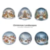 Christmas Landscapes PNG Clipart Collection - 42 PNG, Festive Graphics, Festive Scene Printable, Commercial use, Digital Download