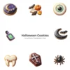 Halloween Cookies PNG Clipart Collection - 40 PNG, Spooky Treat Graphics, Sweetly Spooky, Party Printables, Commercial use, Digital download