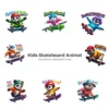 Kids Skateboard Animal PNG Clipart Collection - 40 PNG, Extreme Sports Graphics, Retro Printables, Commercial use, Digital download