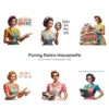Funny Retro Housewife PNG Clipart Collection - 42 PNG, Sarcastic Quotes Graphics, Sassy Mom Printable, Commercial use, Digital download