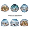 Christmas Landscapes PNG Clipart Collection - 42 PNG, Festive Graphics, Festive Scene Printable, Commercial use, Digital Download