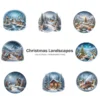 Christmas Landscapes (P-2) PNG Clipart Collection - 40 PNG, Festive Graphics, Festive Scene Printable, Commercial use, Digital Download