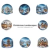 Christmas Landscapes (P-3) PNG Clipart Collection - 40 PNG, Festive Graphics, Festive Scene Printable, Commercial use, Digital Download