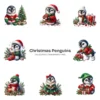 Christmas Penguins PNG Clipart Collection - 40 PNG, Holiday Penguin Graphics, X-mas Printable, Commercial use, Digital Download
