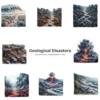 Geological Disasters PNG Clipart Collection - 40 PNG, Natural Disaster Graphics, Volcano Printable, Commercial use, Digital download
