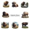 Majestic Bison PNG Clipart Collection - 40 PNG, Forest Wild Animal Graphics, Wildlife Printables, Commercial use, Digital download
