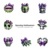 Spooky Halloween PNG Clipart Collection - 40 PNG, Creepy Ghost Graphics, Owl, Bat, Whimsical Printables, Commercial use, Digital download