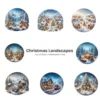 Christmas Landscapes (P-2) PNG Clipart Collection - 40 PNG, Festive Graphics, Festive Scene Printable, Commercial use, Digital Download