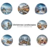 Christmas Landscapes (P-3) PNG Clipart Collection - 40 PNG, Festive Graphics, Festive Scene Printable, Commercial use, Digital Download