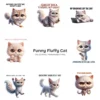 Funny Fluffy Cat PNG Clipart Collection - 44 PNG, Sarcastic Quote Graphics, Cat Moms Printables, Commercial use, Digital download