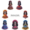 Mexican Dolls La Catrina PNG Clipart Collection - 43 PNG, Sugar Skull Graphics, Día de los Muertos Printable, Commercial use, Digital Download