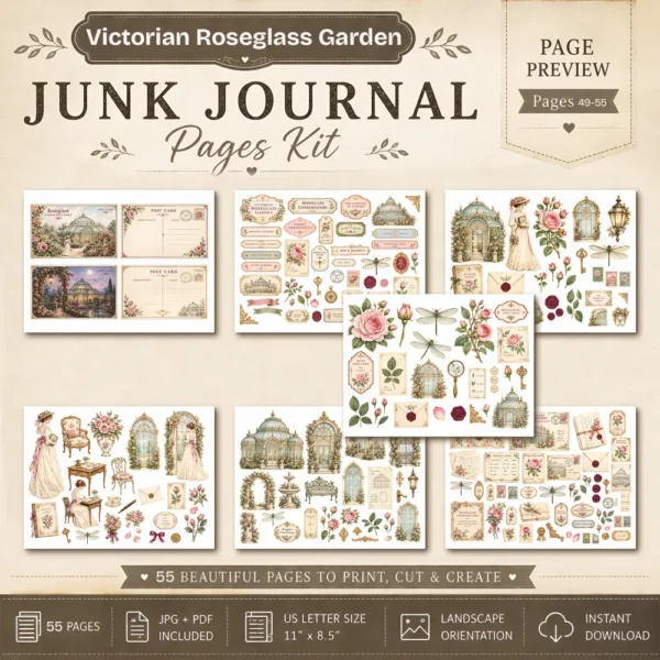 The Cartographers Expedition Junk Journal Pages - The Explorers Field Notes Ephemera, Vintage Adventure Ephemera, Digital Download