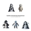 Gothic Christmas Snowman PNG Clipart Collection - 47 PNG, Spooky Winter Graphics, Dark Goth Printables, Commercial use, Digital download