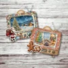 Christmas Vintage TV Pocket, Festive Pockets, X-mas Gift Cards, Junk Journal Kit, Winter Printable, Tab Folder, Loaded Tags