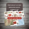 Christmas Vintage TV Pocket, Festive Pockets, X-mas Gift Cards, Junk Journal Kit, Winter Printable, Tab Folder, Loaded Tags